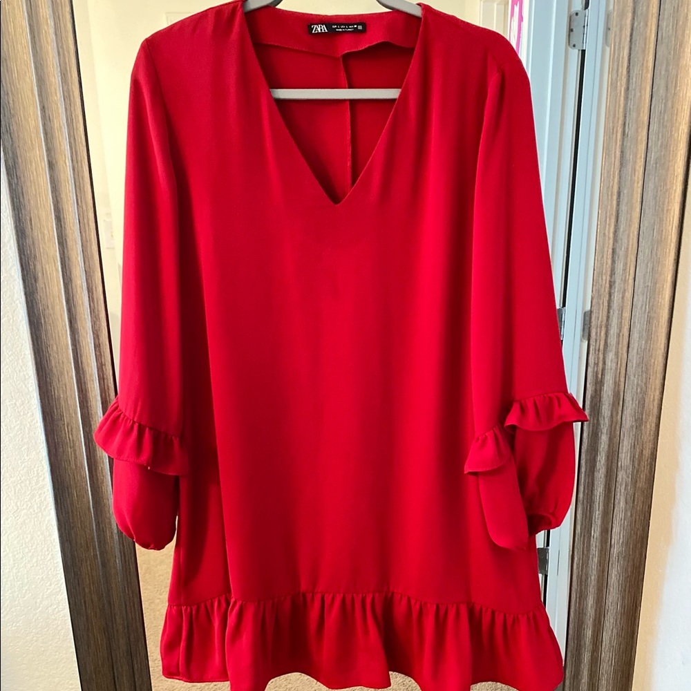 Zara Dress with Ruffle Hem